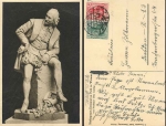Shakespeare-Denkmal im Park zu Weimar o 15.3.1919