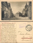 Siegen fee paid stamp on postcard on the parish o 8.9.1923