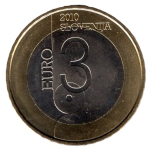 Slowenien 3 Euro 2010 UNESCO Ljubljana