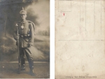 Soldier of the 6th Infantry Regiment No. 105 Werdau real photo around 1915