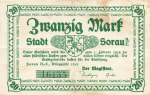 Sorau Lower Lusatia Żary emergency bank note 1918