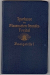 Freital savings bank book of the Pauensche Grund 1936