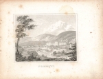 St Lambrecht Styria Austria original steel engraving around 1840 