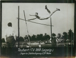 Stabhochsprung Sieger Teubert TV 1858 Leipzig Echtfoto um1920