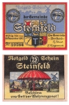 Steinfeld Schleswig 75 seventy-five pfennig umbrella 1921 emergency money
