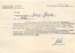 Stettin Wehrmeldeamt Defense surveillance 4.3.1942 I Signature of Major ...