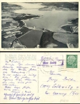 59519 Stockum over Soest country postmark on postcard Möhnesee Dam o 24.9.1954