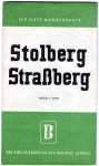 Stolberg Strassberg hiking map around 1957