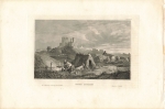 Stolpen Castle original steel engraving around 1850