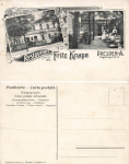 Striesen Dresden Augsburgerstrasse 2 Restaurant Fritz Knape * um 1910