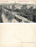 Striesen Dresden Hueblerstrasse and Eisenacherstrasse tram * circa 1910