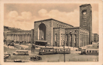 Stuttgart Hauptbahnhof mit Strassenbahn * um 1940
