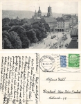 Stuttgart Stiftskirche und Konigstrasse o 10.4.1955