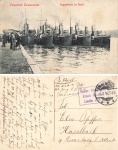 Swinoujscie Pomerania torpedo boats in the port of  field post 1916