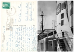 TMS Fritz Heckert ship's postmark on postcard September 25, 1961