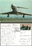 TU-134 Interflug Düsenflugzeug startend Bild und Heimat 0612 K