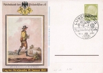Luxembourg Stamp Day 1941 postal stationery P289 special cancellation January 12, 1941