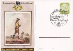 Alsace Stamp Day 1941 postal stationery P289 special cancellation Strasbourg January 12, 1941