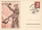Stamp Day 1942 German Reich 3 Pfennig Hitler postal stationery Kriegsmarine special cancellation Magdeburg January 11, 1942