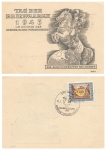 Stamp Day 1943 German Empire Michel 828 FDC o Dresden January 10, 1943