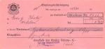 Teltow Sparkasse receipt for crediting to checking account 1934