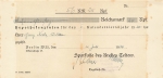 Teltow Sparkasse receipt for mortgage interest for the calendar quarter of 1935