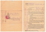 Teltow tax office folded letter with Michel 220 Ernst Thalmann o November 4, 1949