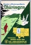 Thuringia hiking map around 1962