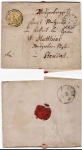 Thurn and Taxis 9 Kreuzer yellow Michel 23 on cover o Rudolstadt four-circle number stamp 388 22.1. to Stendal