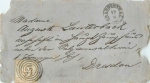 Turn and Taxis 9 Kreuzer on the front of the cover, four-circle stamp 254 Gräfenthal 18.6. to Dresden
