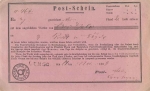 Thurn and Taxis Lemgo post note 1853