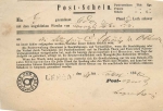 Thurn and Taxis Lemgo post note May 31, 1861