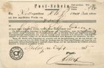 Thurn and Taxis post note 07/06/1865