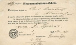 Thurn and Taxis Lemgo Recommandations Slip September 5, 1863