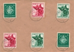 Tyrolean State Shooting and University of Konigsberg 2 x Michel 8896 897 898 each on cover o Dresden July 10, 1944