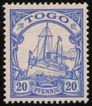 Togo Deutsche Post Michel 10 ** postfrisch Kaiseryacht
