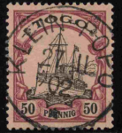 Togo Deutsche Post Michel 14 o gestempelt Klein-Popo Kaiseryacht