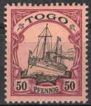 Togo Deutsche Post Michel 14 * ungebraucht Kaiseryacht