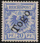 Togo Deutsche Post Michel 4  * ungebraucht Krone Adler  