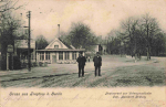 Treptow Berlin Restaurant zur Untergrundbahn alte Ansichtskarte o 1908
