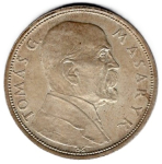 Tschechoslowakei 10 Kronen 1928 10 Jahre Republik Masaryk