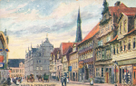Hameln Oster Strasse Artist postcard Charles E. Flower Tucks Oilette * circa 1910