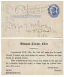 USA One Cent Mc Kinley stationary flag stamp Philadelphia West Park Station June 12, 1910 from Belmont Cricket Club
