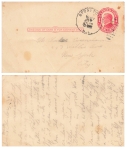 USA One Cent red Mc Kinley postal stationery o Stony Point 17.5.1917