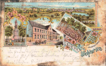 Uichteritz Weissenfels Gruss aus dem Deutschen Haus Litho o 1903