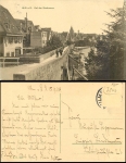 Ulm Danube on the city wall o September 15, 1908