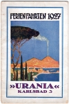 Urania travel brochure holiday trips 1927