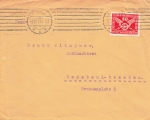 Traffic exhibition Michel 371 on a letter from Munich October 5th, 1925 to Radebeul