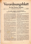 Verordnungsblatt für die Provinz Sachsen Halle Saale Nr.2 Oktober 1945 48 Seiten