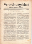 Verordnungsblatt für die Provinz Sachsen Halle Saale Nr.3 November 1945 48 Seiten